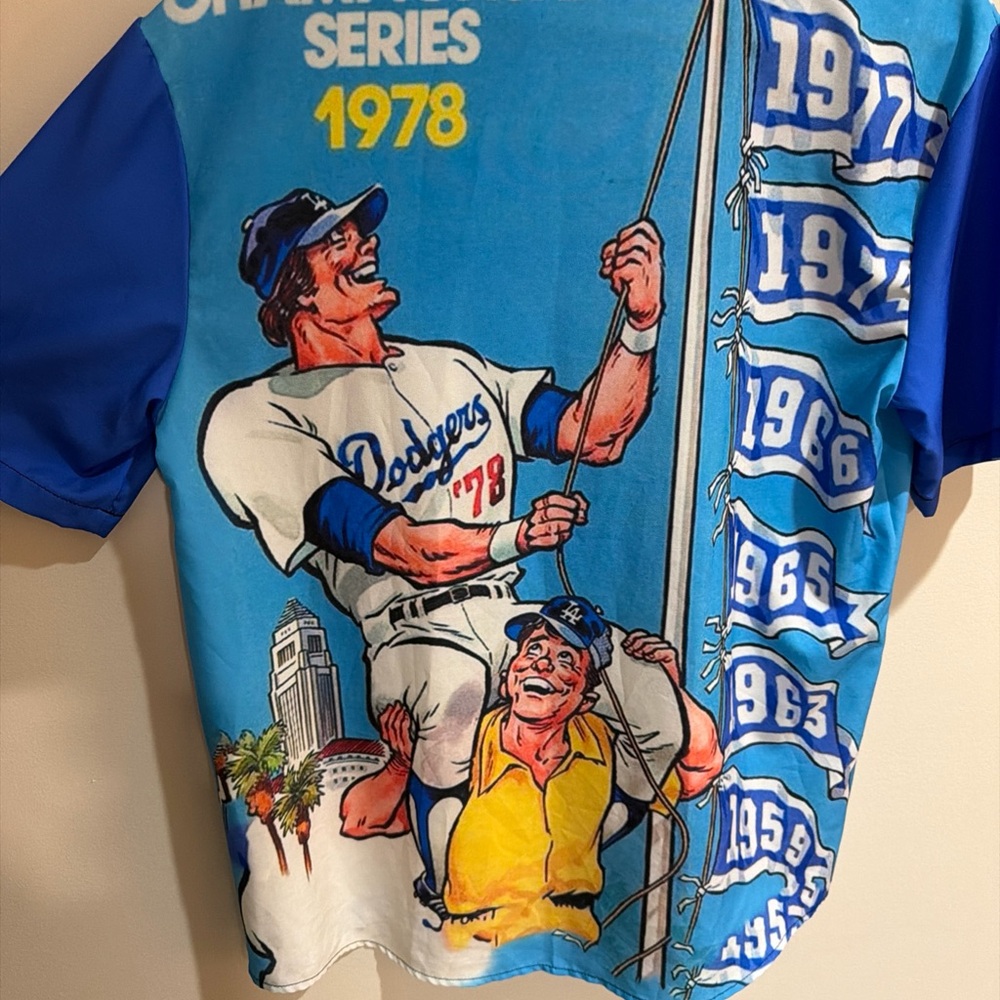 Reyn Spooner Los Angeles Dodgers MLB Scenic Aloha Shirt 1978 Championship MLB